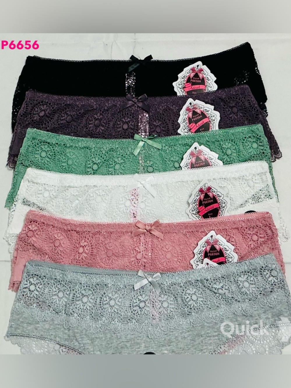 NWT Lace Cotton Cheeksters - 6 pcs set